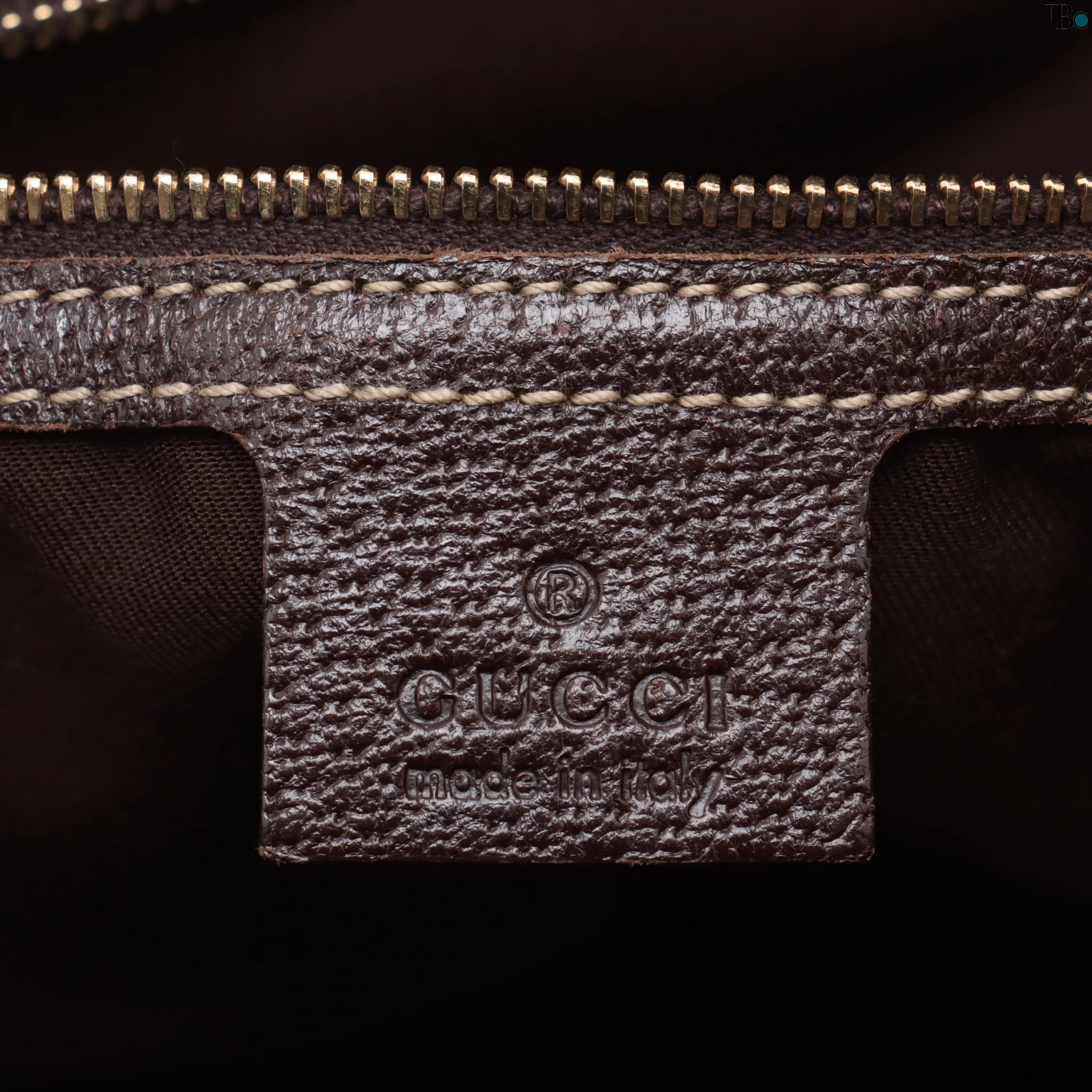 Gucci GG Canvas x Leather Tote Bag Beige/Bruin