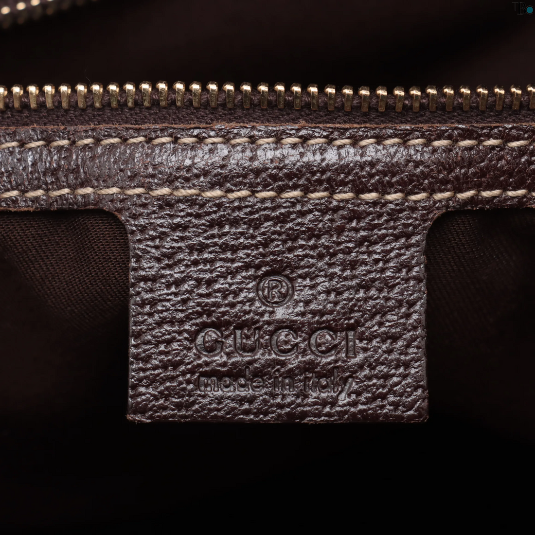 Gucci GG Canvas x Leather Tote Bag Beige/Bruin