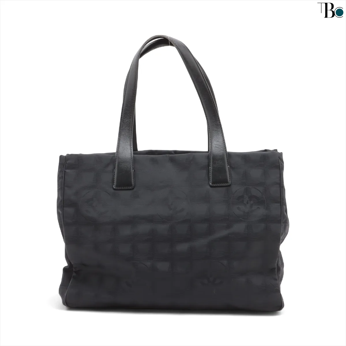 Chanel New Travel Line Nylon x Leather Tote Bag Zwart